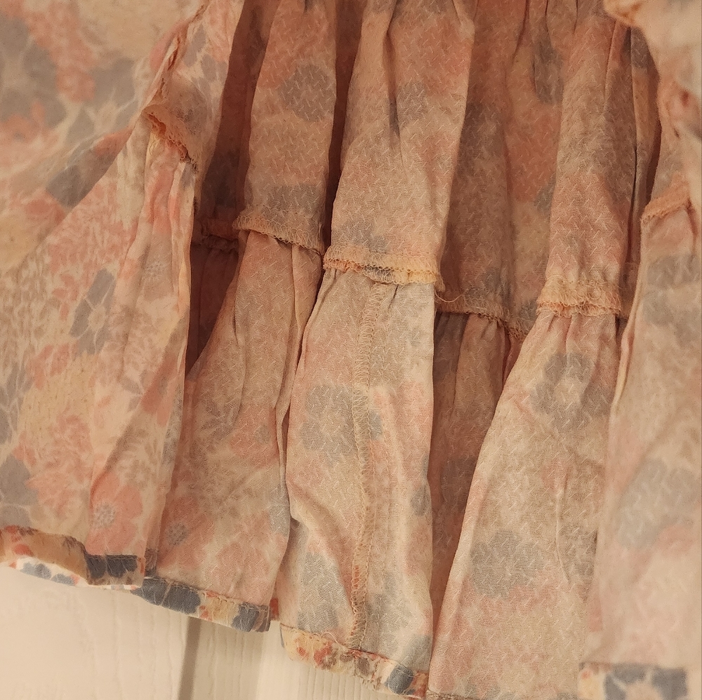 BOBI Black Festival Floral Mini Skirt In Multi Size MED - Picture 9 of 10